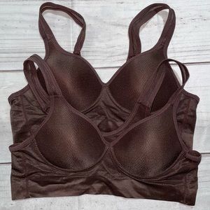(L) The VOEM Women Bralette Set of 2 Sleep Bra Lounge Wirefree